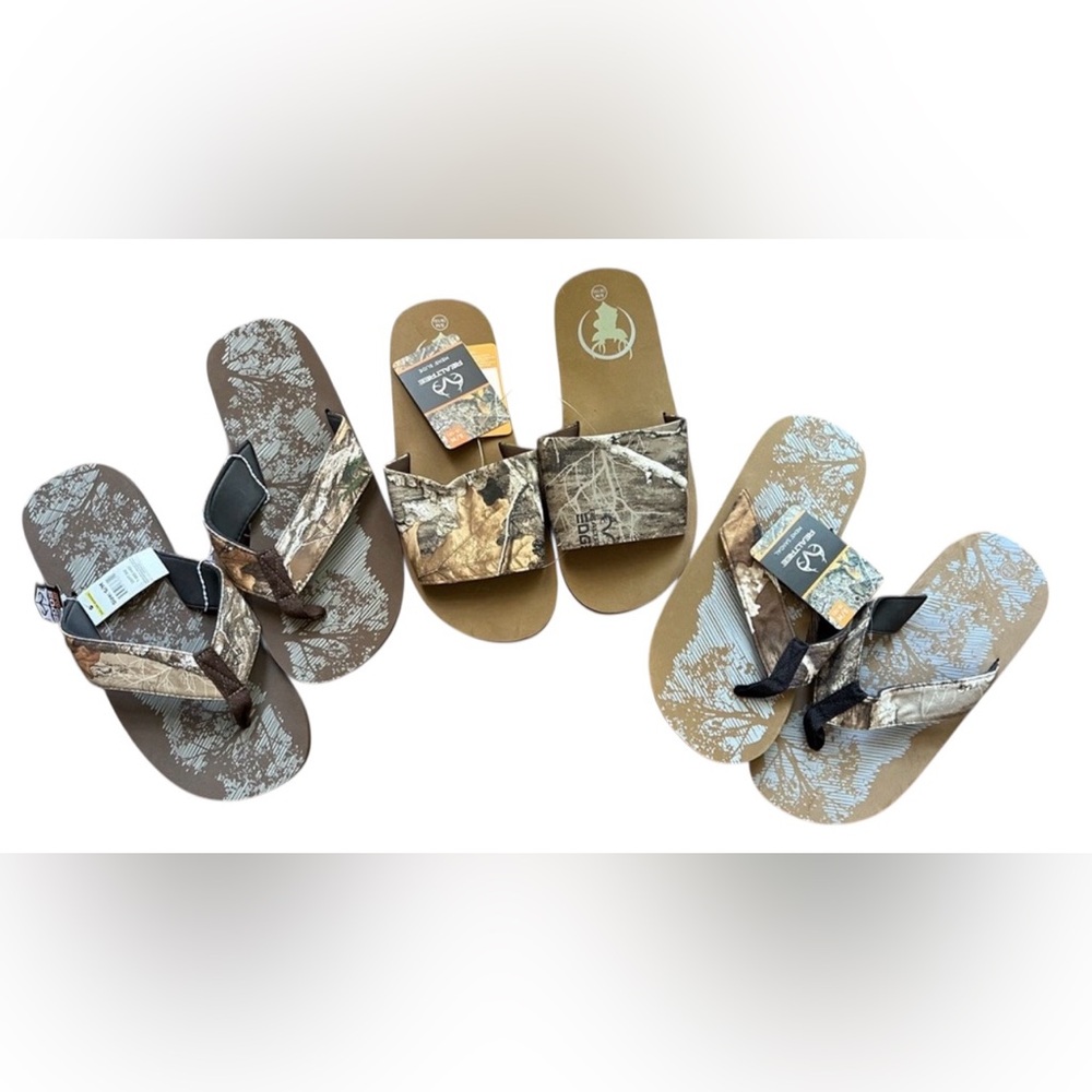 Realtree Men's Sandal Bundle S/M (9-10), Camouflage NWT